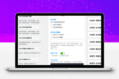 子比主题 – 自定义HTML小工具_扩展版-码小淘网络