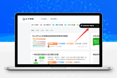 子比主题 — 灵动岛样式美化插件-码小淘网络