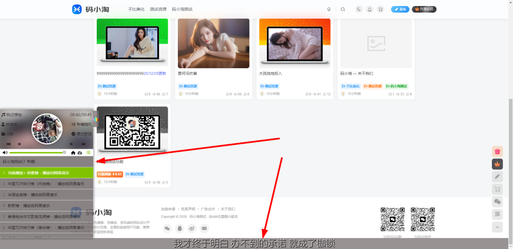 图片[1]-子比主题 – 音乐播放器插件-码小淘网络